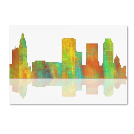 Marlene Watson 'Tulsa Oklahoma Skyline' Canvas Art,22x32